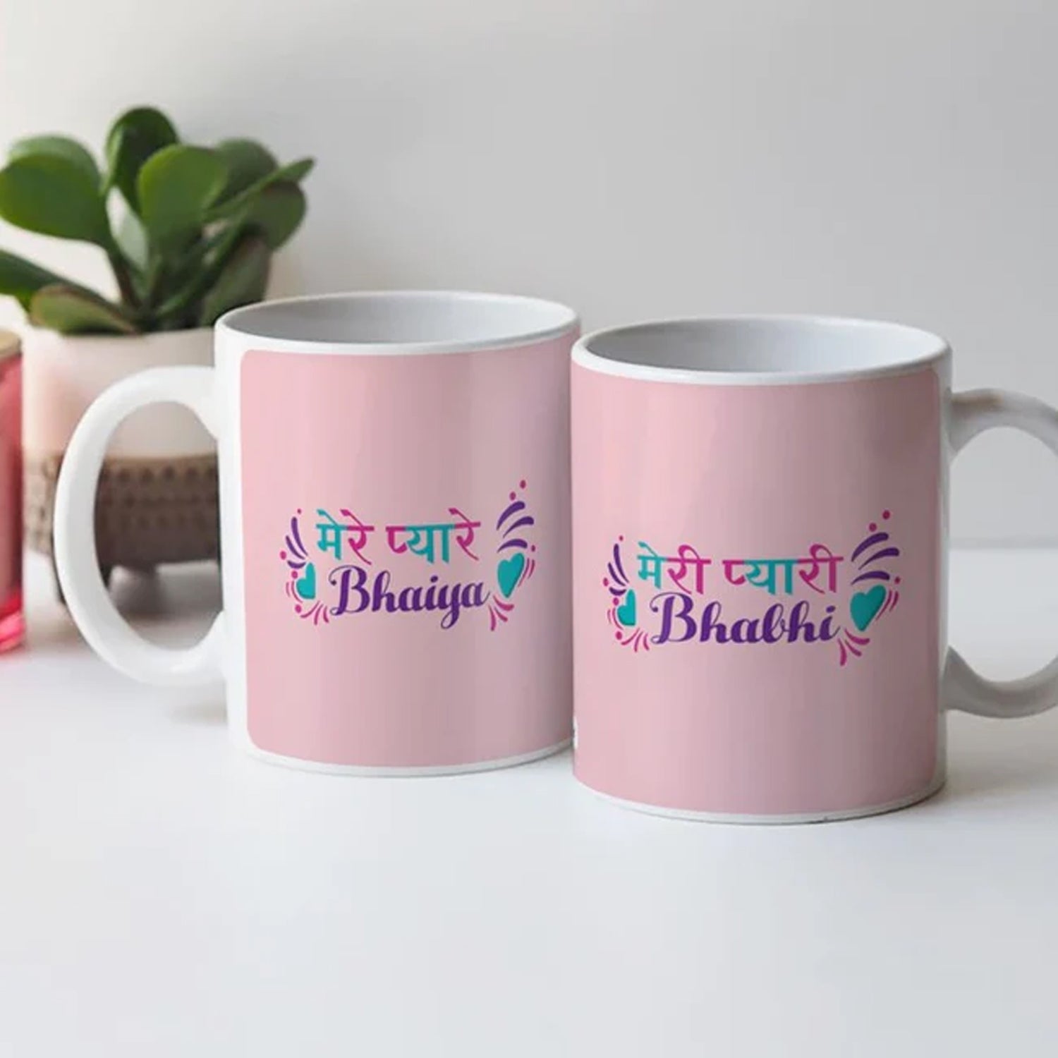 Pyaare Bhaiya Bhabhi Mug Set of 2