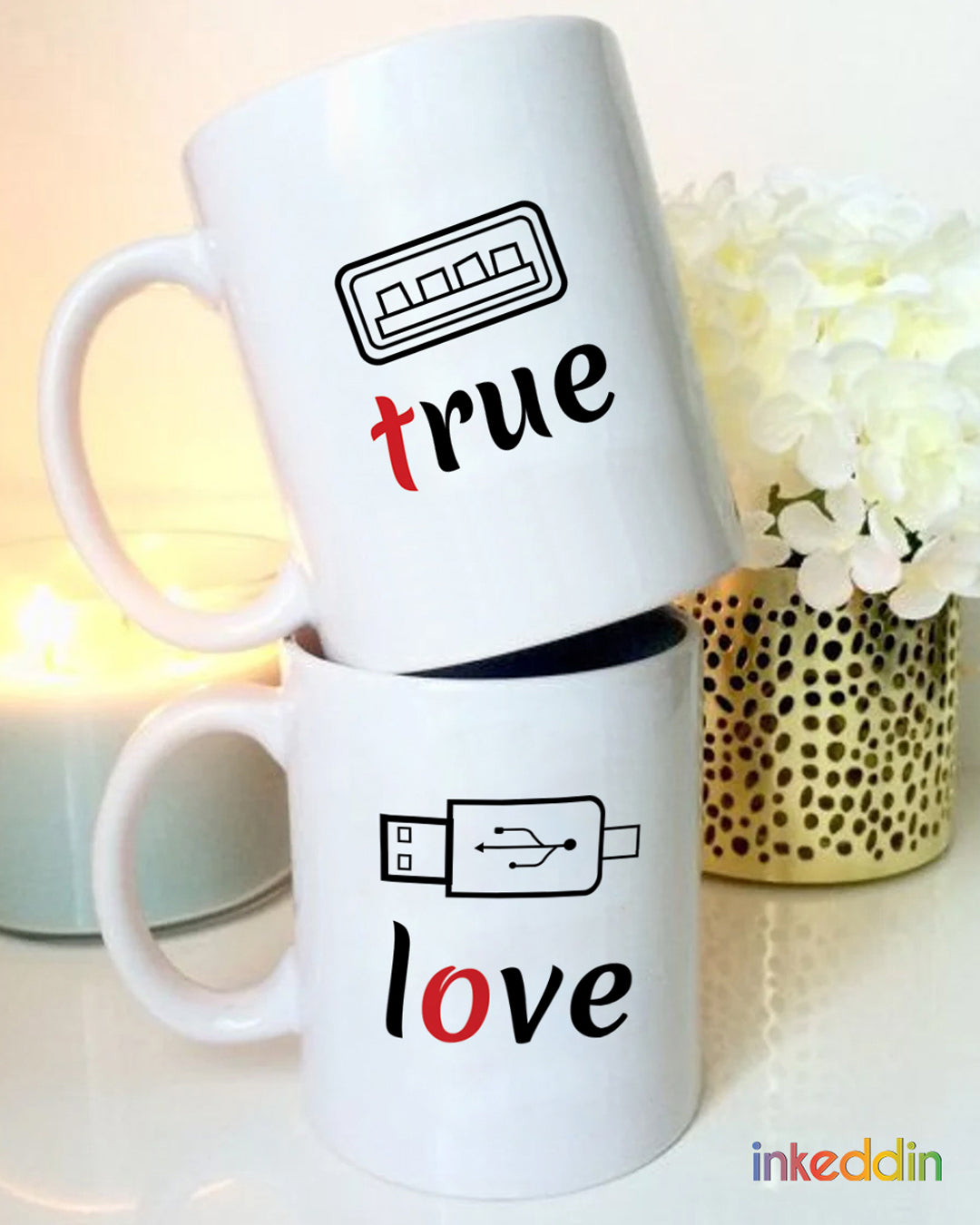 True Love Coffee Mug Set of 2 for Lovers