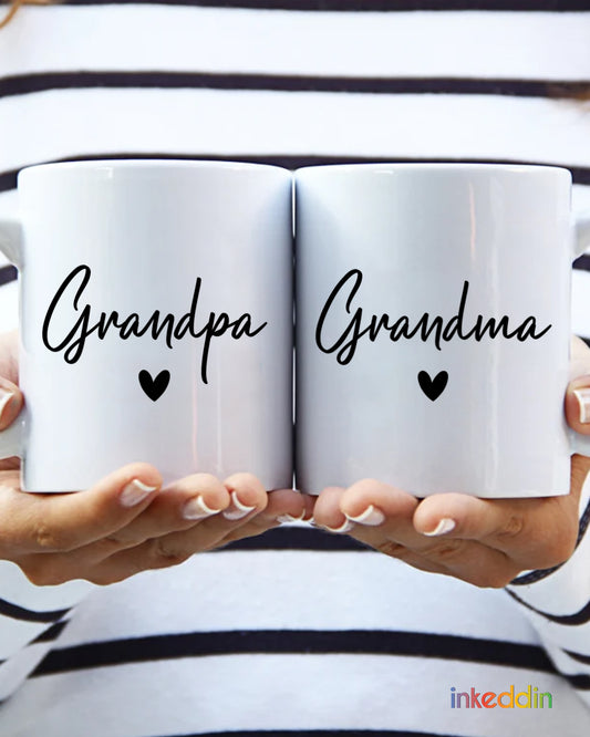 Grandpa - Grandma Mug Set of 2