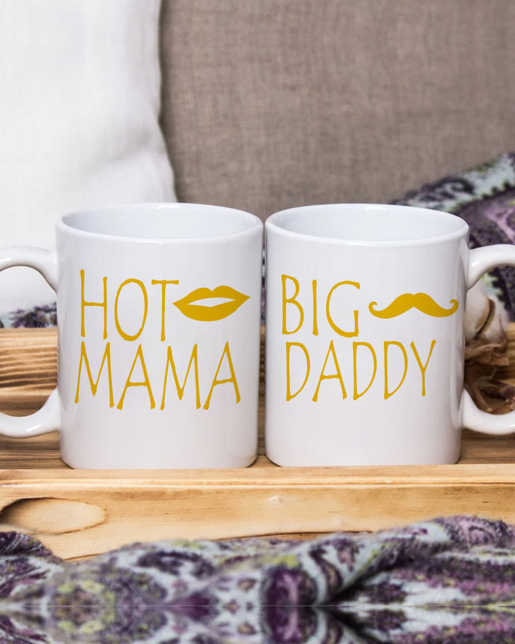 Hot Mama- Big Daddy Mug Set of 2