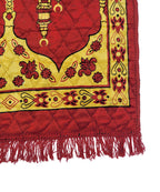 Red Velvet Janamaz Prayer Mat / Rug