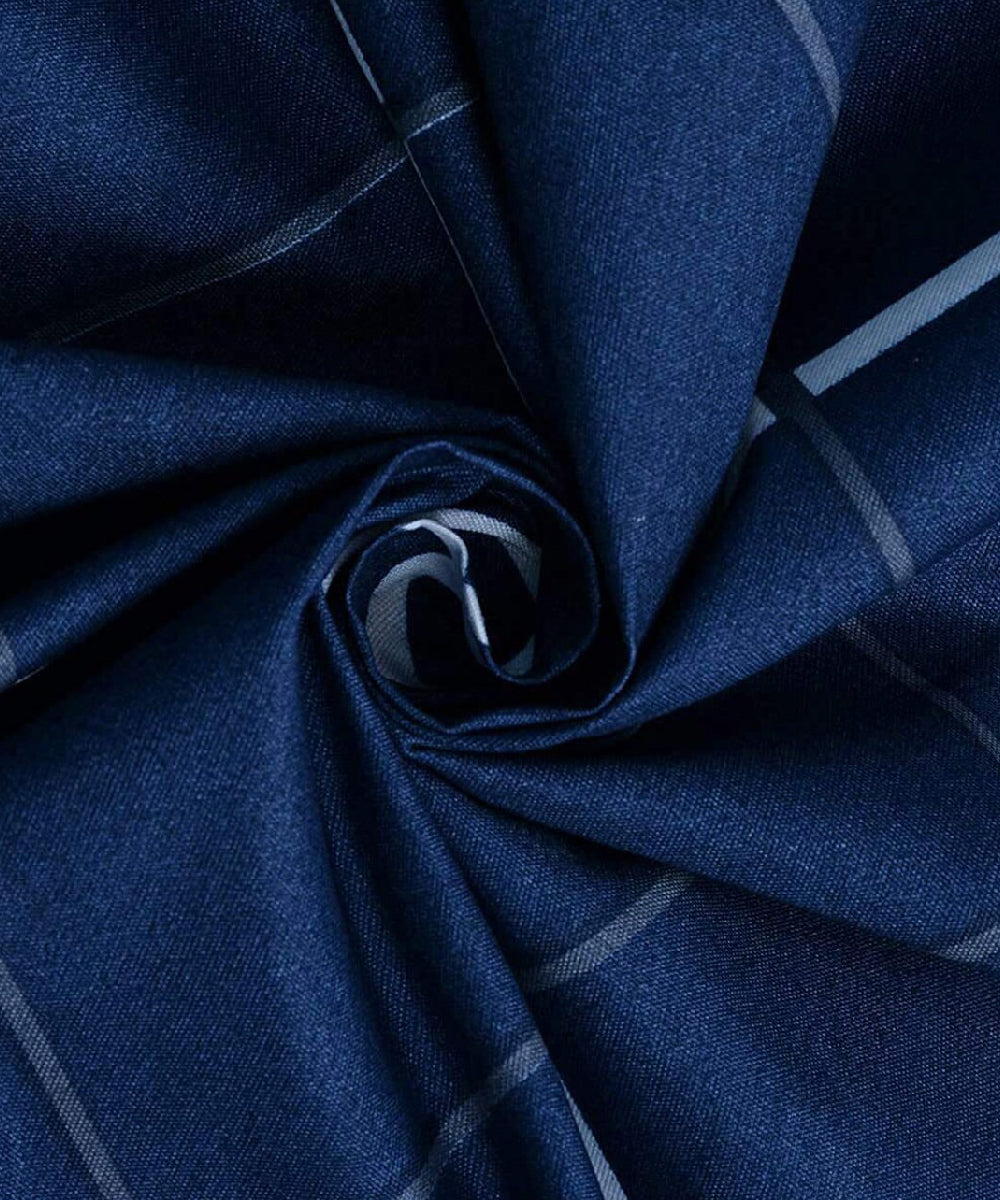 Blue Checks 350GSM Single Bed Comforter