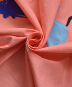 Pink Dolphins Single Bedsheet With 1 Pillow Cover