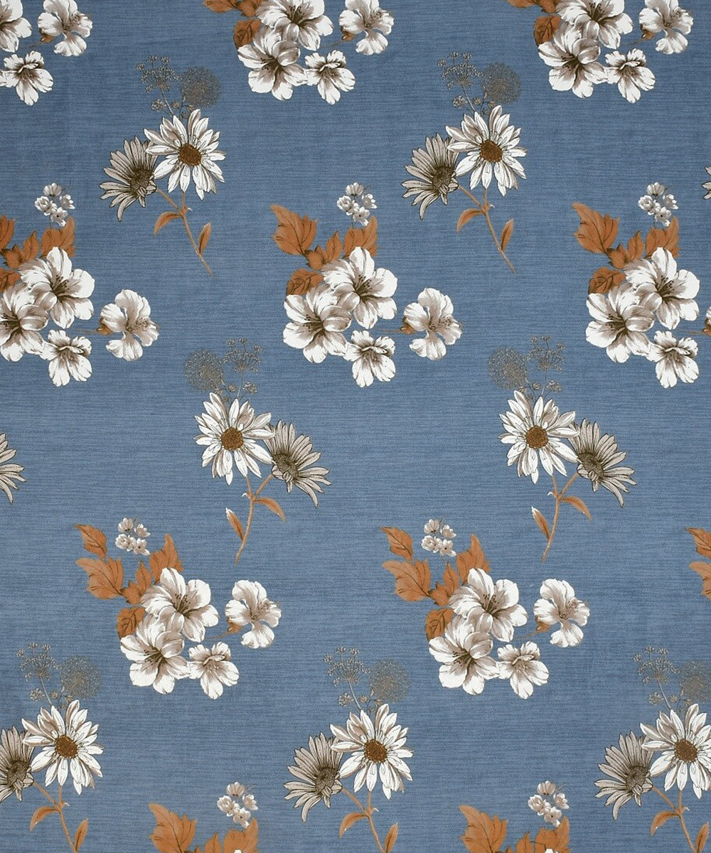 Blueish Grey Single Bedsheet With 1 Pillow Cover