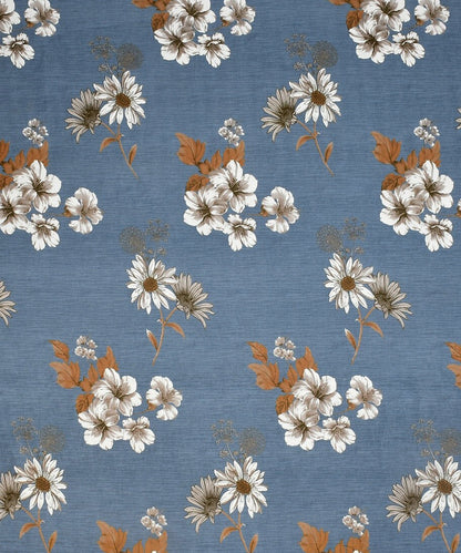 Blueish Grey Single Bedsheet With 1 Pillow Cover