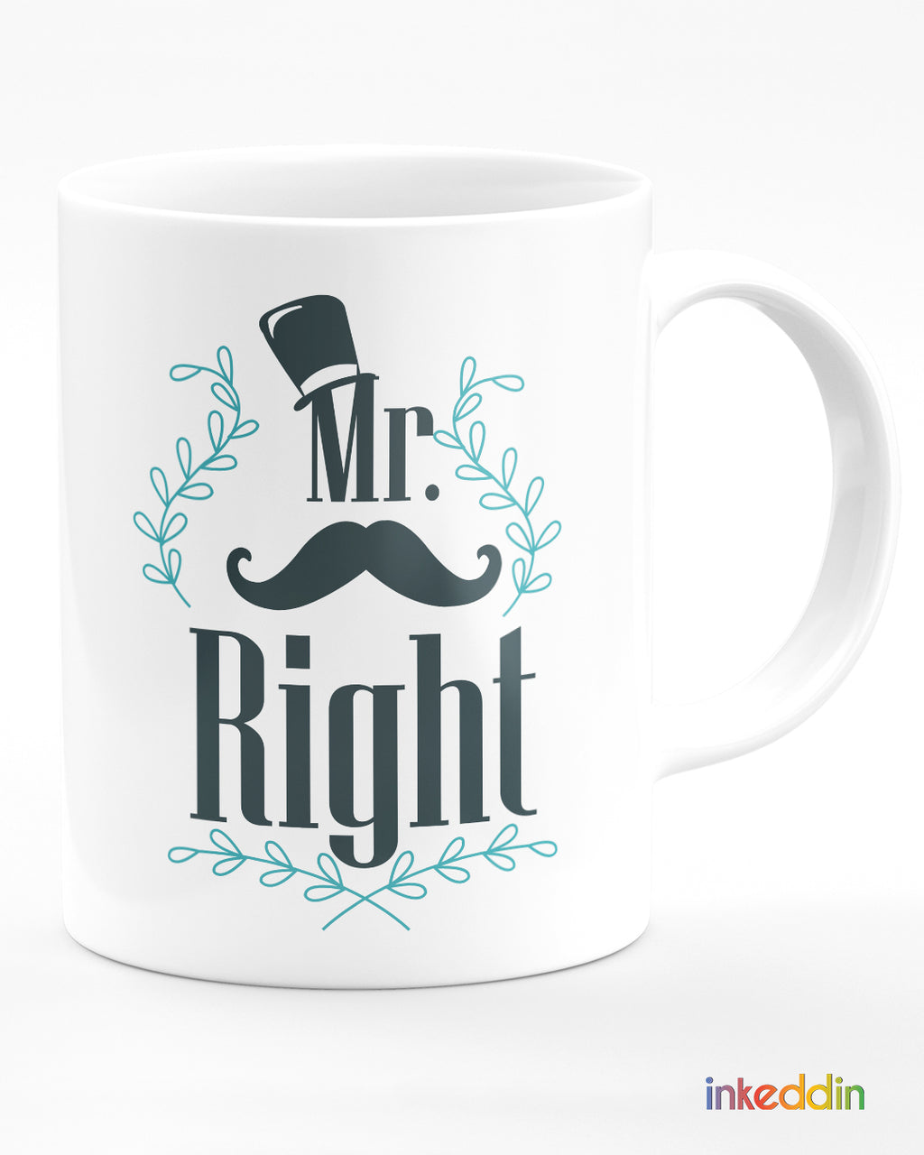 Mrs & Mr Couple Mugs Set of 2