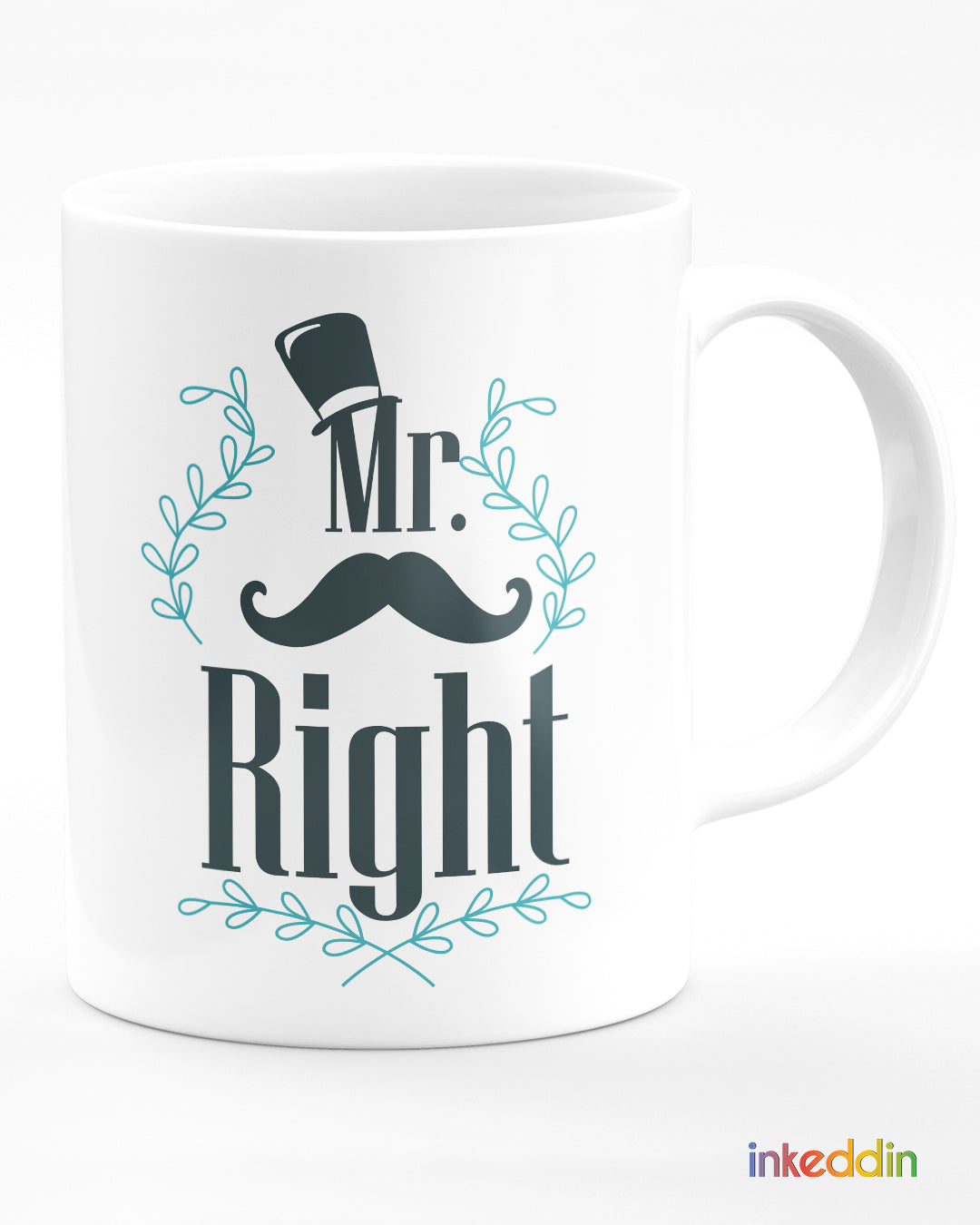 Mrs & Mr Couple Mugs Set of 2