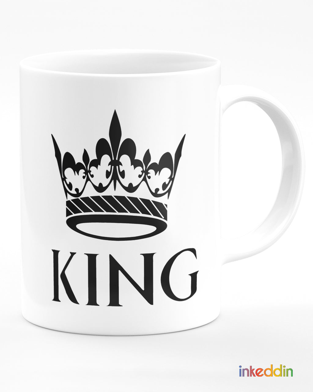 Black King & Queen Coffee Mug Set of 2
