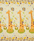 Cute Giraffe King Size Bedsheet With 2 Pillow Cover