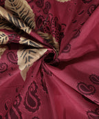 Red Floral Single Bedsheet With 1 Pillow Cover