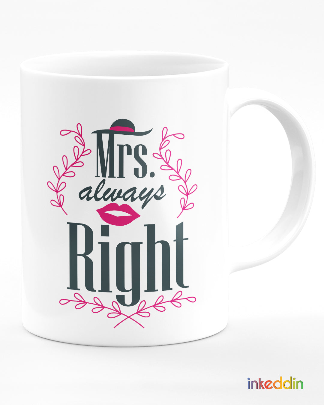 Mrs & Mr Couple Mugs Set of 2