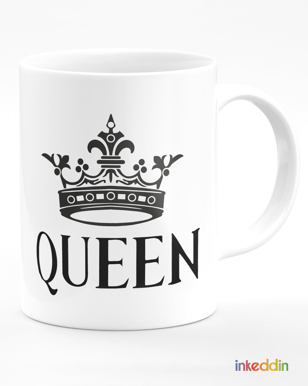 Black King & Queen Coffee Mug Set of 2