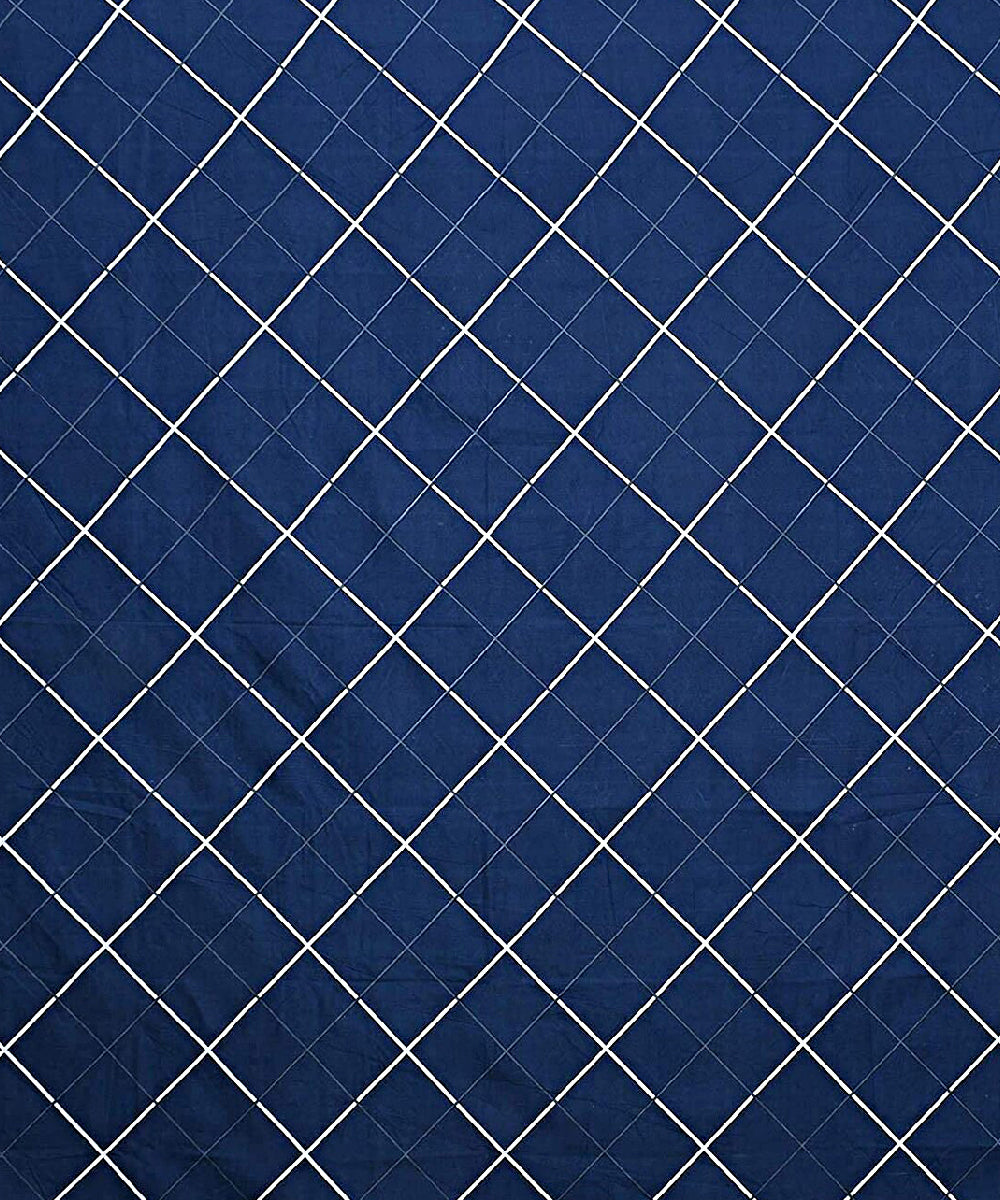 Blue Checks 350GSM Single Bed Comforter