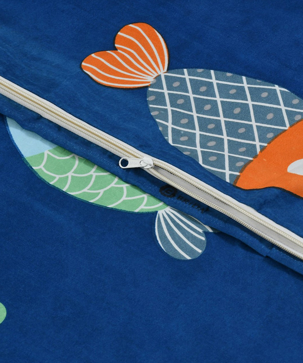 Blue Fish Kids Quilt / Blanket / Razai / Duvet Cover