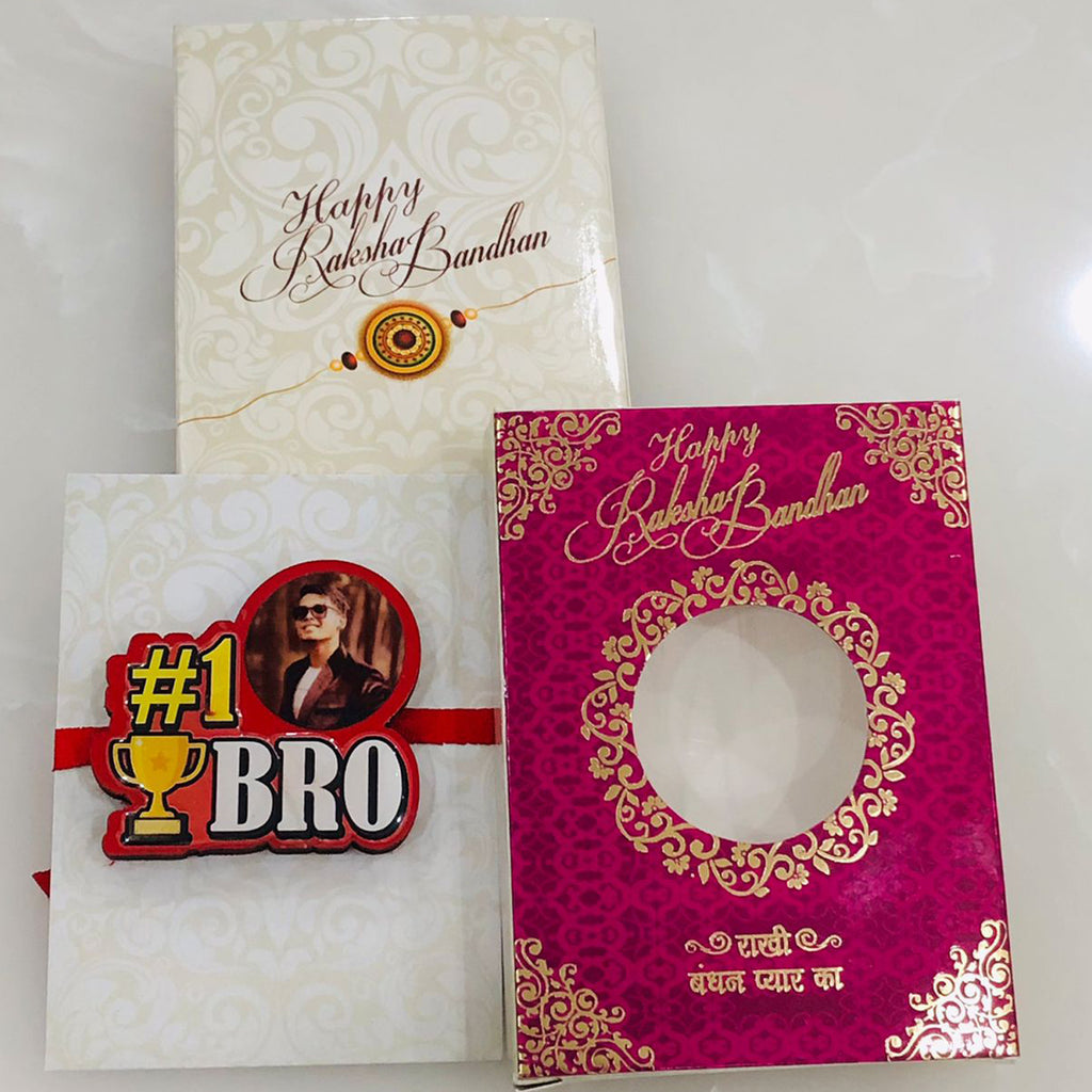 #1 Bro Customised Rakhi Set of 2
