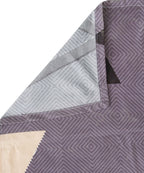 Multi Color Triangles Double Bedsheet With 2 Pillow Cover