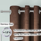 Blackout Curtain ( Chocolate ) Pack of 2 Piece