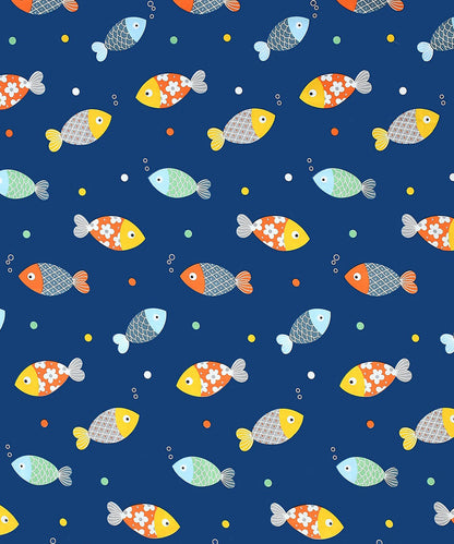 Blue Fish Kids Quilt / Blanket / Razai / Duvet Cover