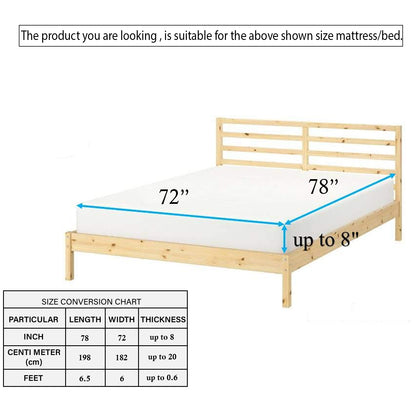 Coral King fitted Bedsheet With 2 Pillow Covers