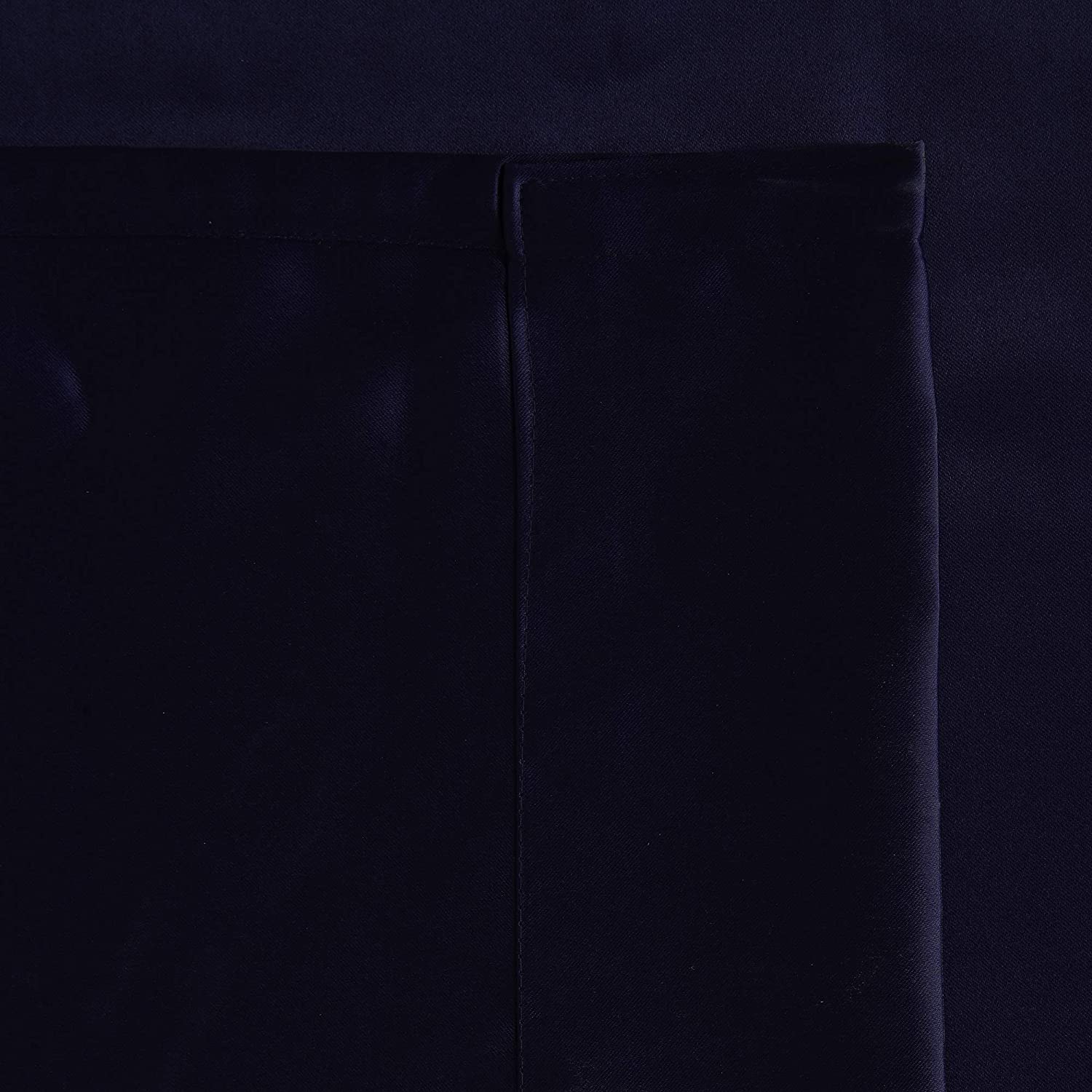 Blackout Curtain (Width - 4 Feet - Dark Blue ) Pack of 2 Piece