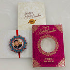 Pretty Flower Customised Rakhi Set of 2