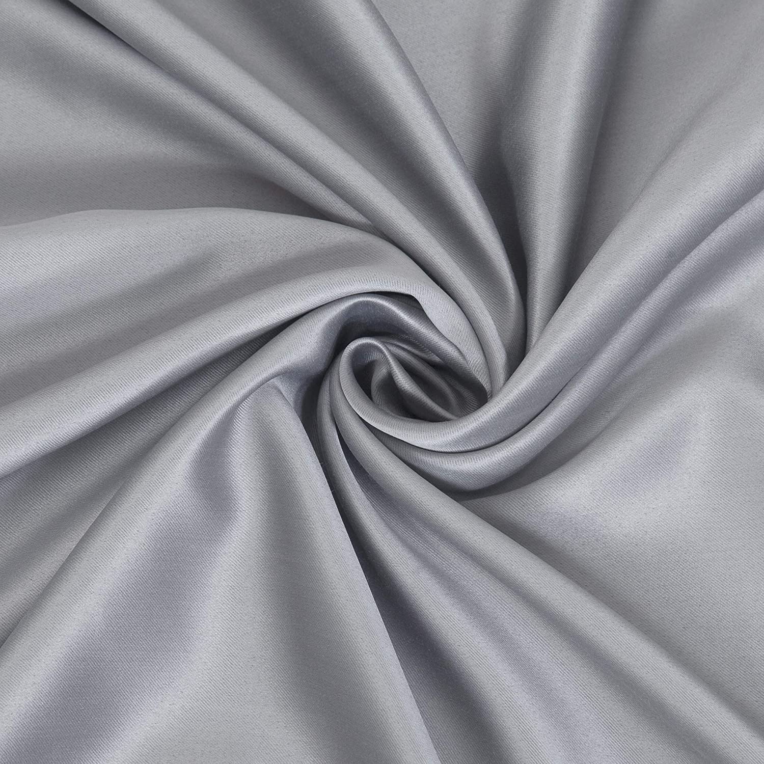 Blackout Curtain (Width- 4 Feet - Grey) Pack of 2 Piece
