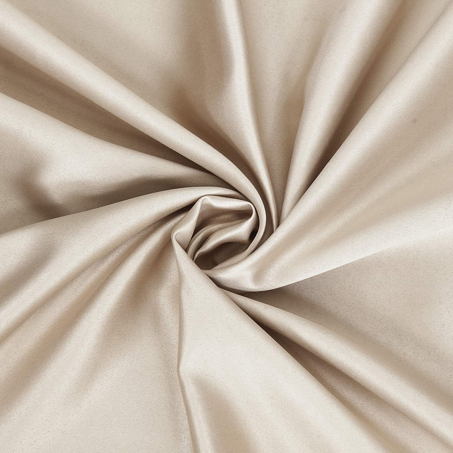 Blackout Curtain (Width- 4.5 Feet- Dark beige ) Pack of 2 Piece