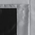 Blackout Curtain (Width- 4.5 Feet- Metallic Grey) Pack of 2 Piece