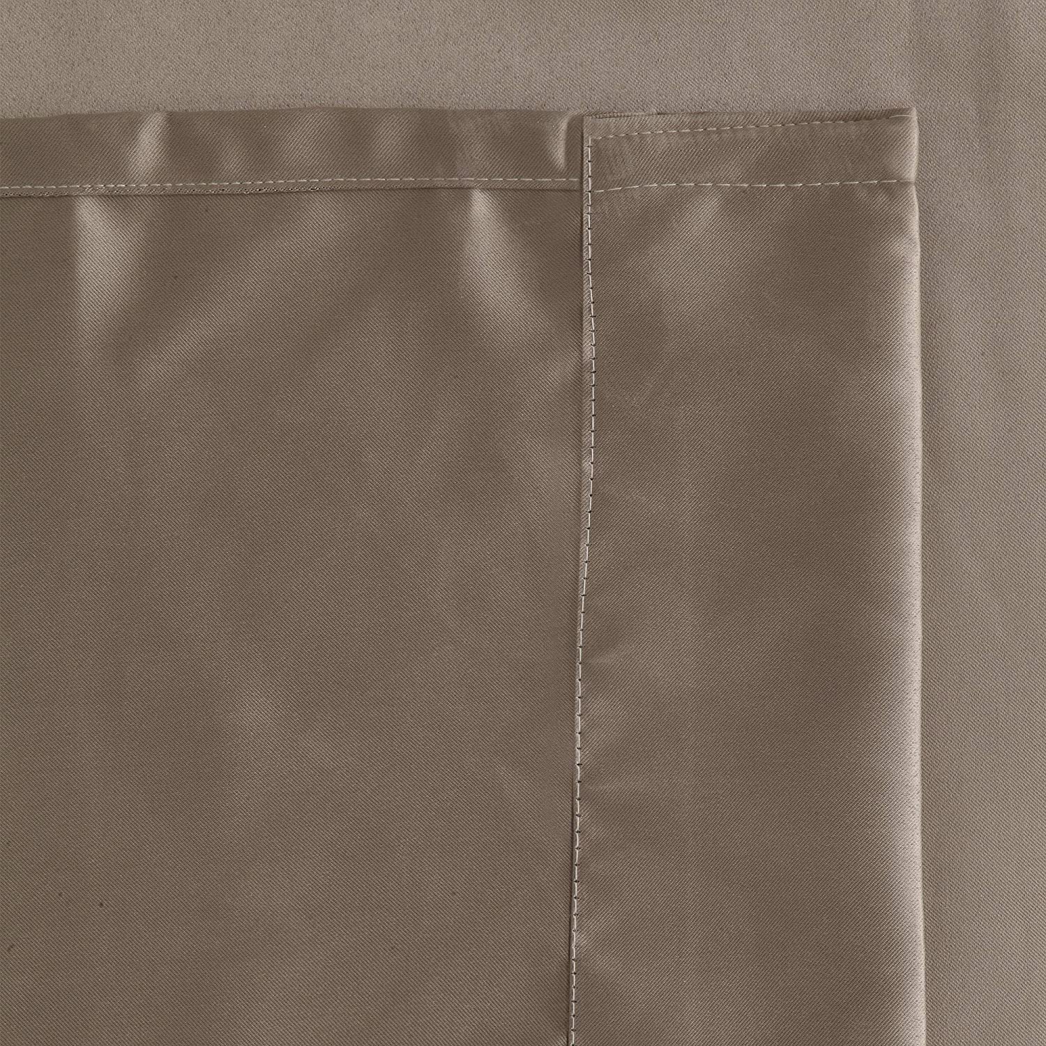 Blackout Curtain (Width- 4 Feet- Dark Beige ) Pack of 2 Piece