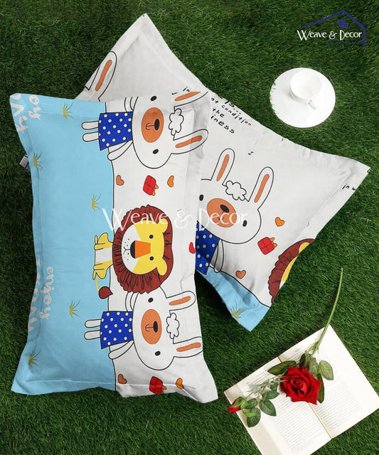 Multi-Color Cartoon Pillow Cover Set of 2