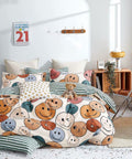 Cute Smiley 350GSM Single Bed Comforter