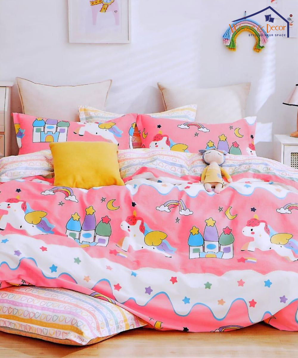 Unicorn Wonder Land Quilt / Blanket / Razai / Duvet Cover