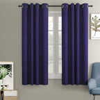 Blackout Curtain (Width- 4 Feet - Blue )Pack of 2 Piece