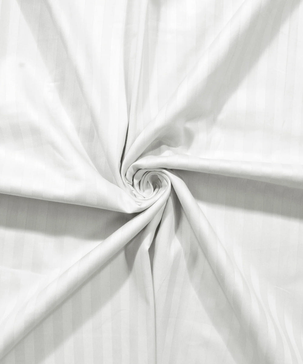 White Super King Fitted Bedsheet With 2 Pillow Covers