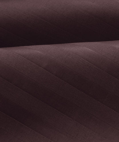 Brown Queen Fitted Bedsheet With 2 Pillow Covers