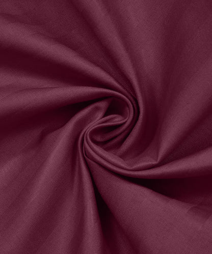 Maroon Queen Fitted Bedsheet With 2 Pillow Covers