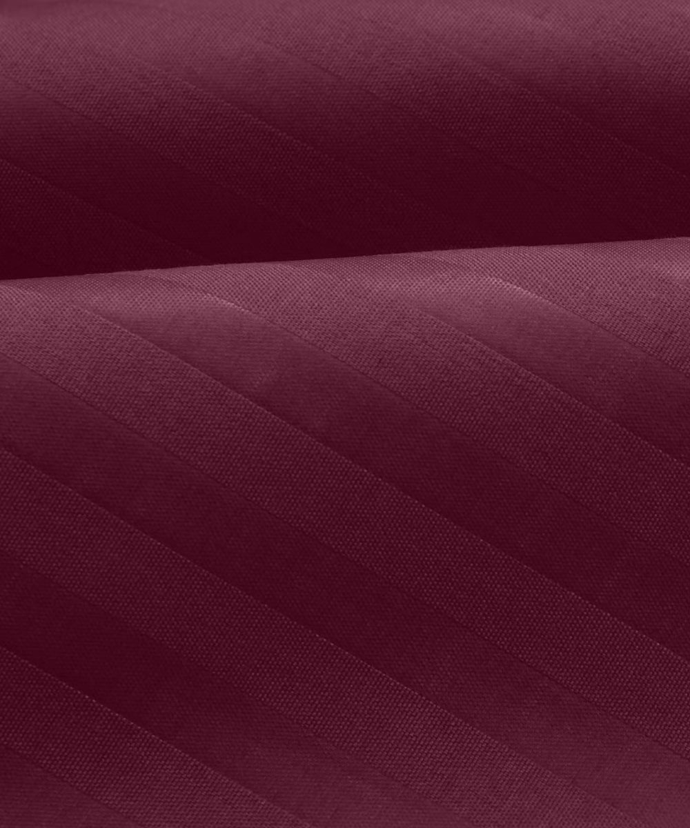 Maroon Queen Fitted Bedsheet With 2 Pillow Covers