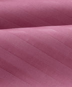 Pink Satin Stripe King Size Bedsheet With 2 Pillow Covers