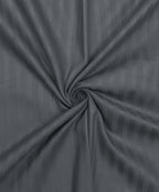 Grey Satin Stripe King Size Bedsheet With 2 Pillow Covers