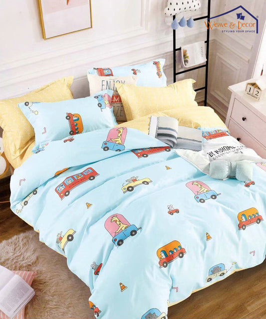 Blue Kids 350GSM Single Bed Comforter