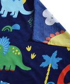 Blue Dinosaur Kids Flat Bedsheet With Pillow Covers