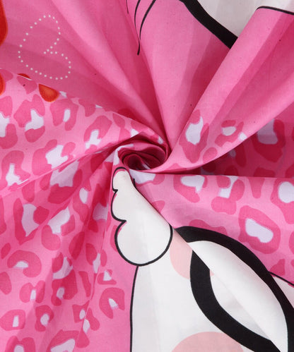 Cute Cat Kids Double Bedsheet with 2 Pillow Covers