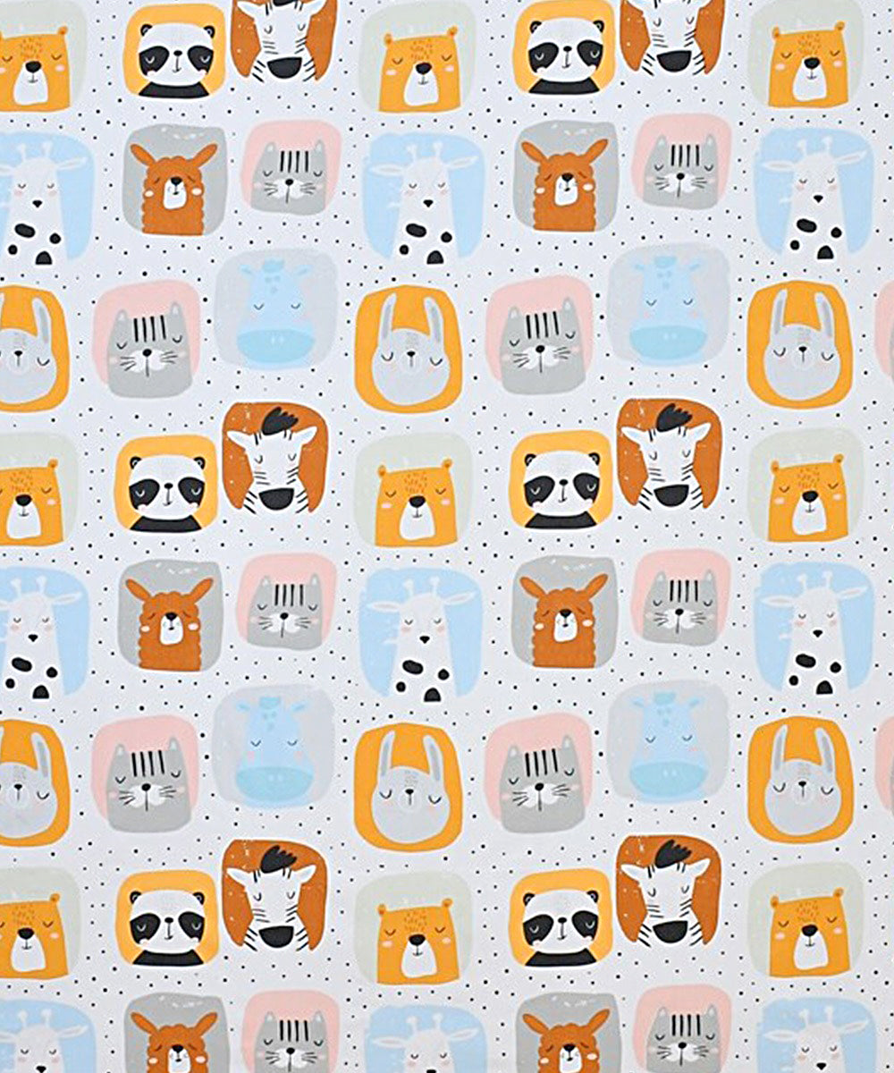 Cuddly Critters Kids Flat Bedsheet With Pillow Covers