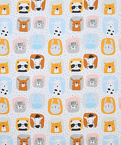 Cuddly Critters Kids Flat Bedsheet With Pillow Covers
