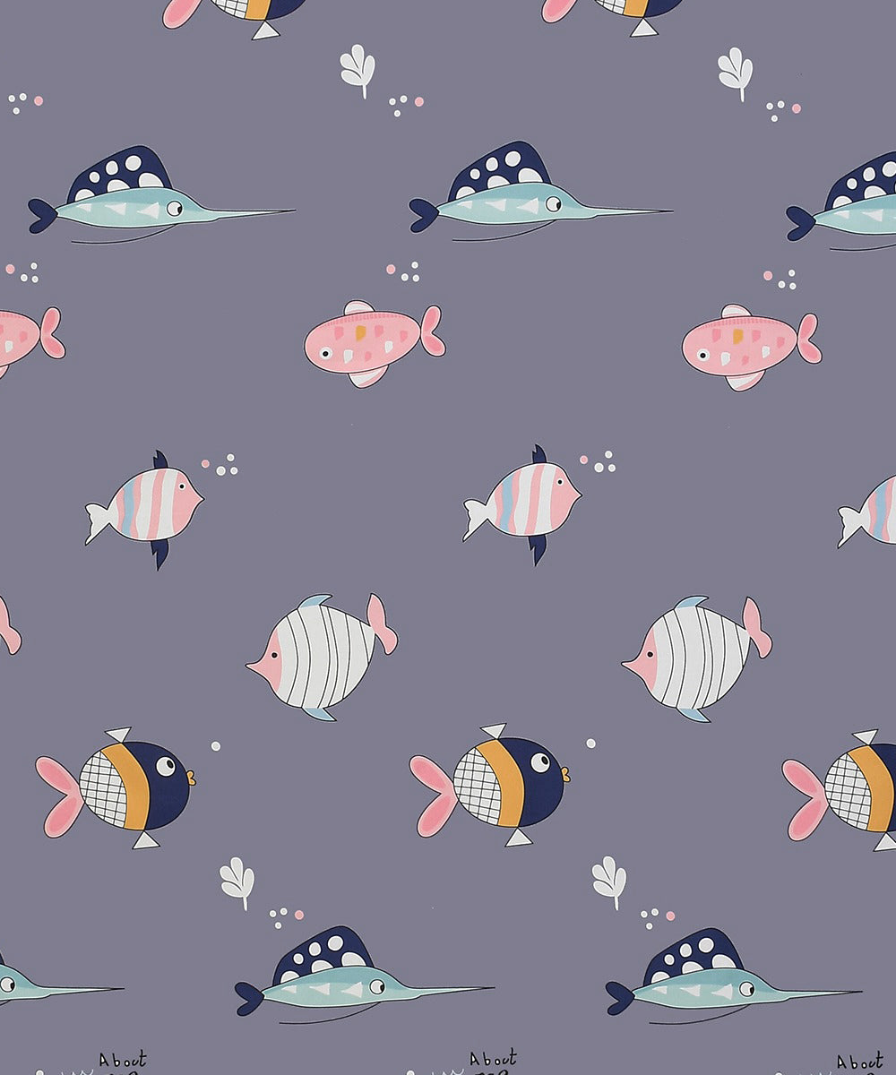 Underwater Dreams Fish Kids Flat Bedsheet With Pillow Covers