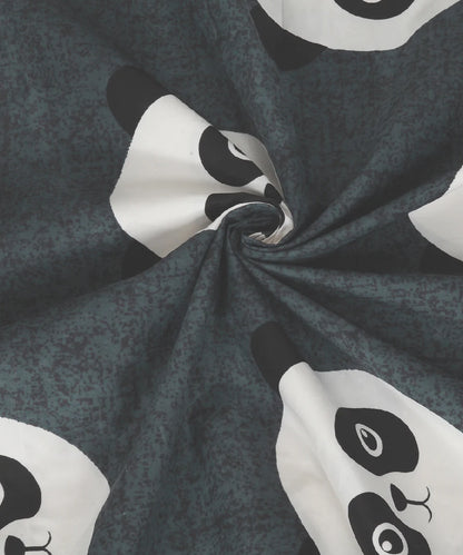 Panda Playtime Kids Flat Bedsheet With Pillow Covers