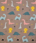 Dino Wonderland Kids Flat Bedsheet With Pillow Covers