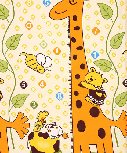 Giraffe Carnival Kids Bedsheet  With Pillow Cover