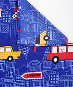 Toy Car Kids Flat Bedsheet With Pillow Covers