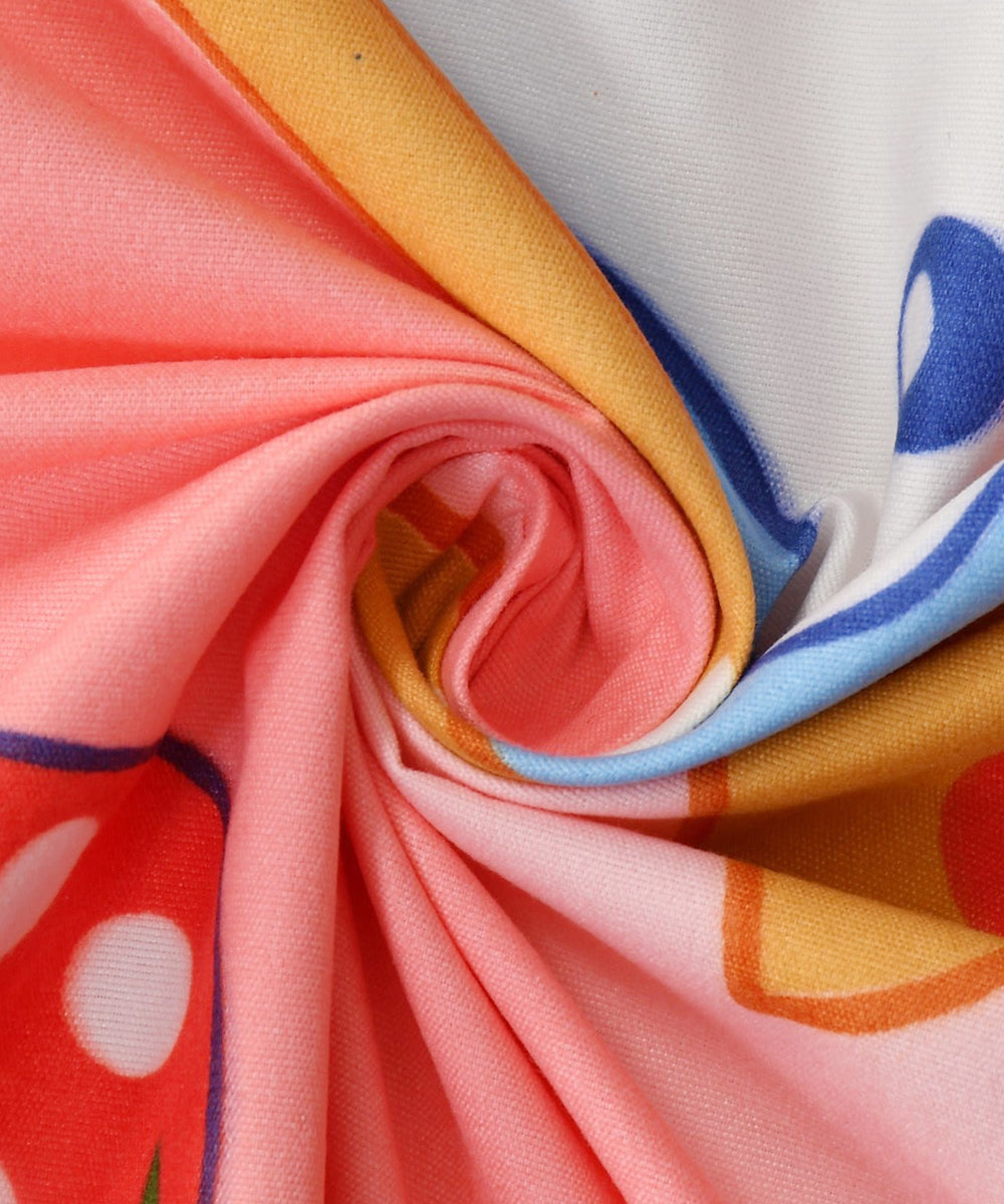 Sweet Candy Dreams Kids Bedsheet  With Pillow Cover